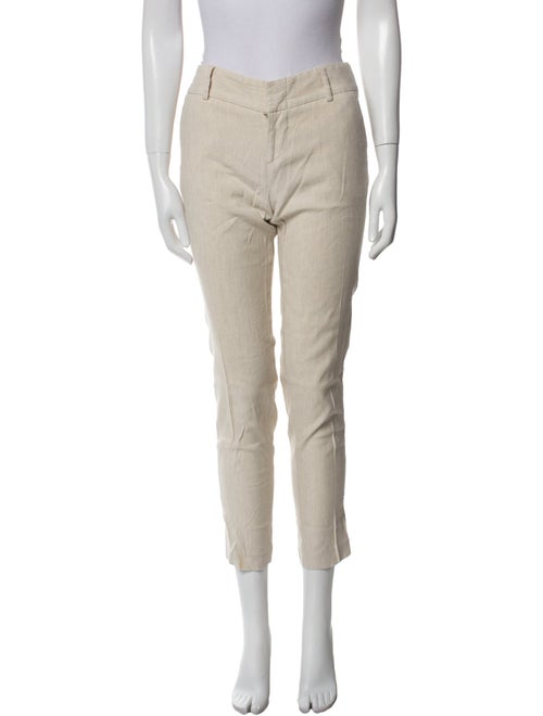 Alice + Olivia Linen Skinny Leg Pants