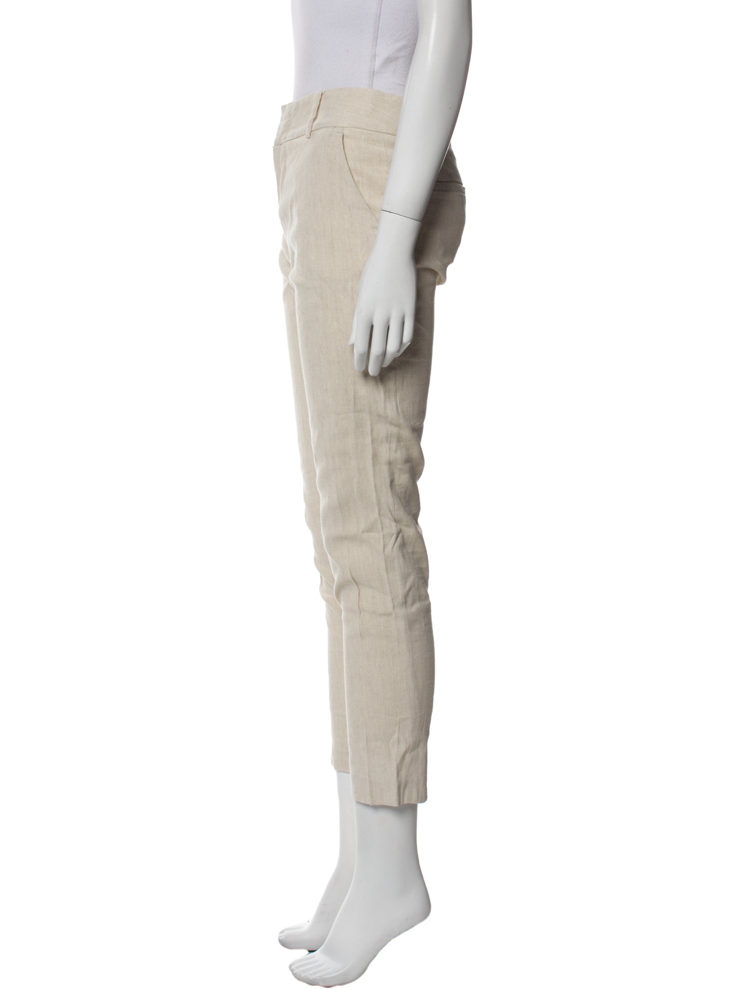 Alice + Olivia Linen Skinny Leg Pants