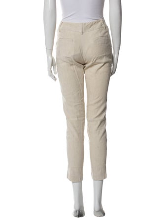 Alice + Olivia Linen Skinny Leg Pants