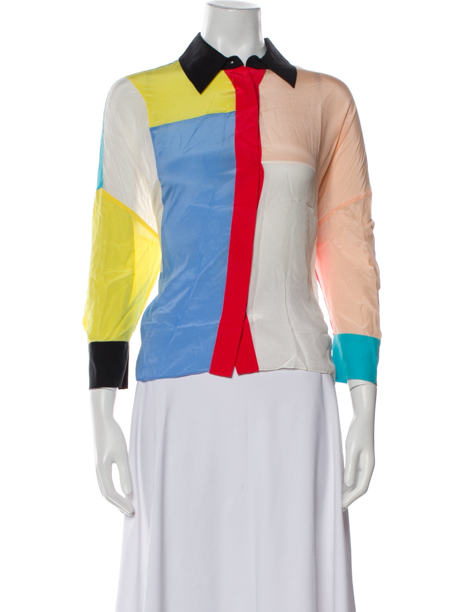 Alice + Olivia Silk Printed Polo