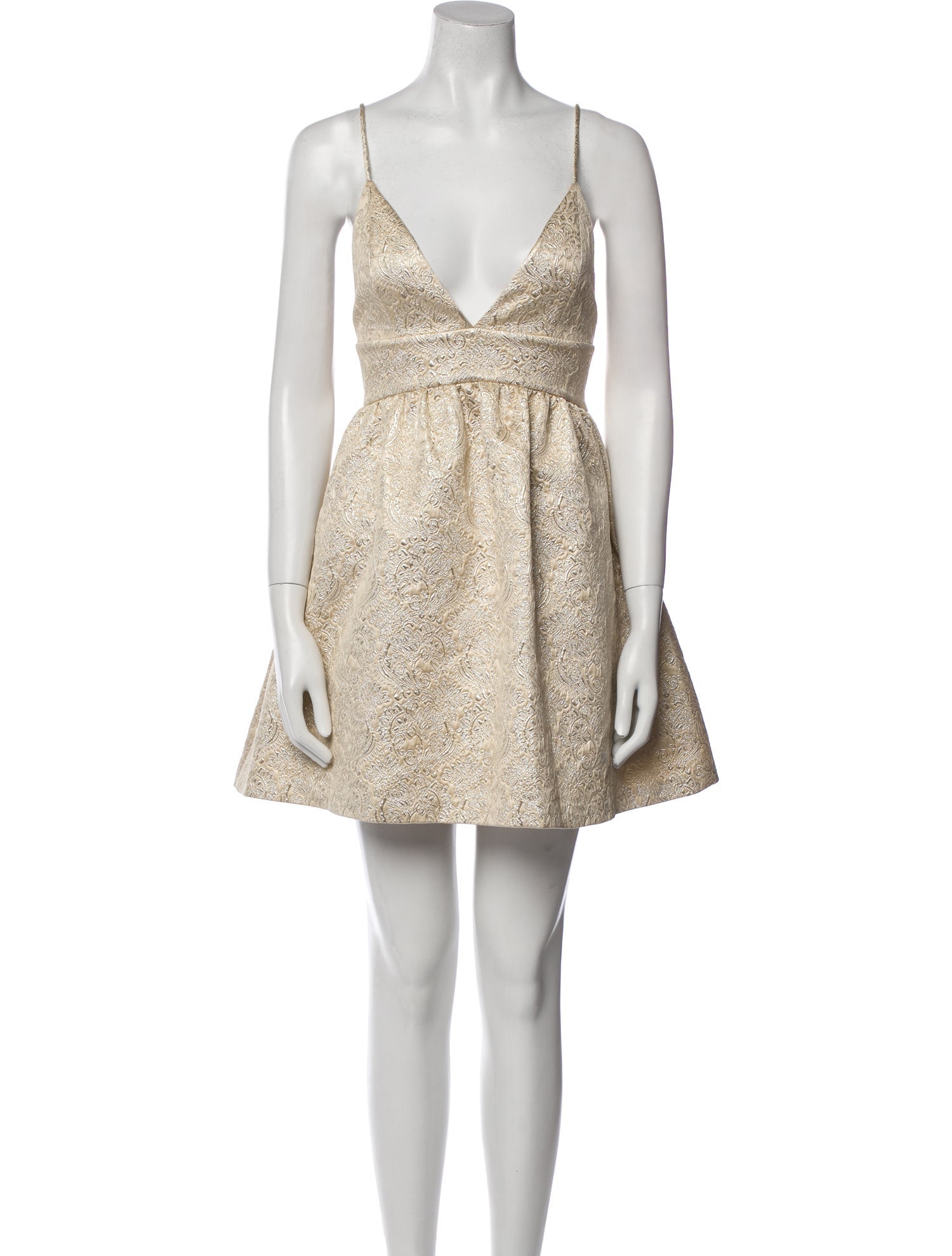 Alice + Olivia V-Neck Mini Dress