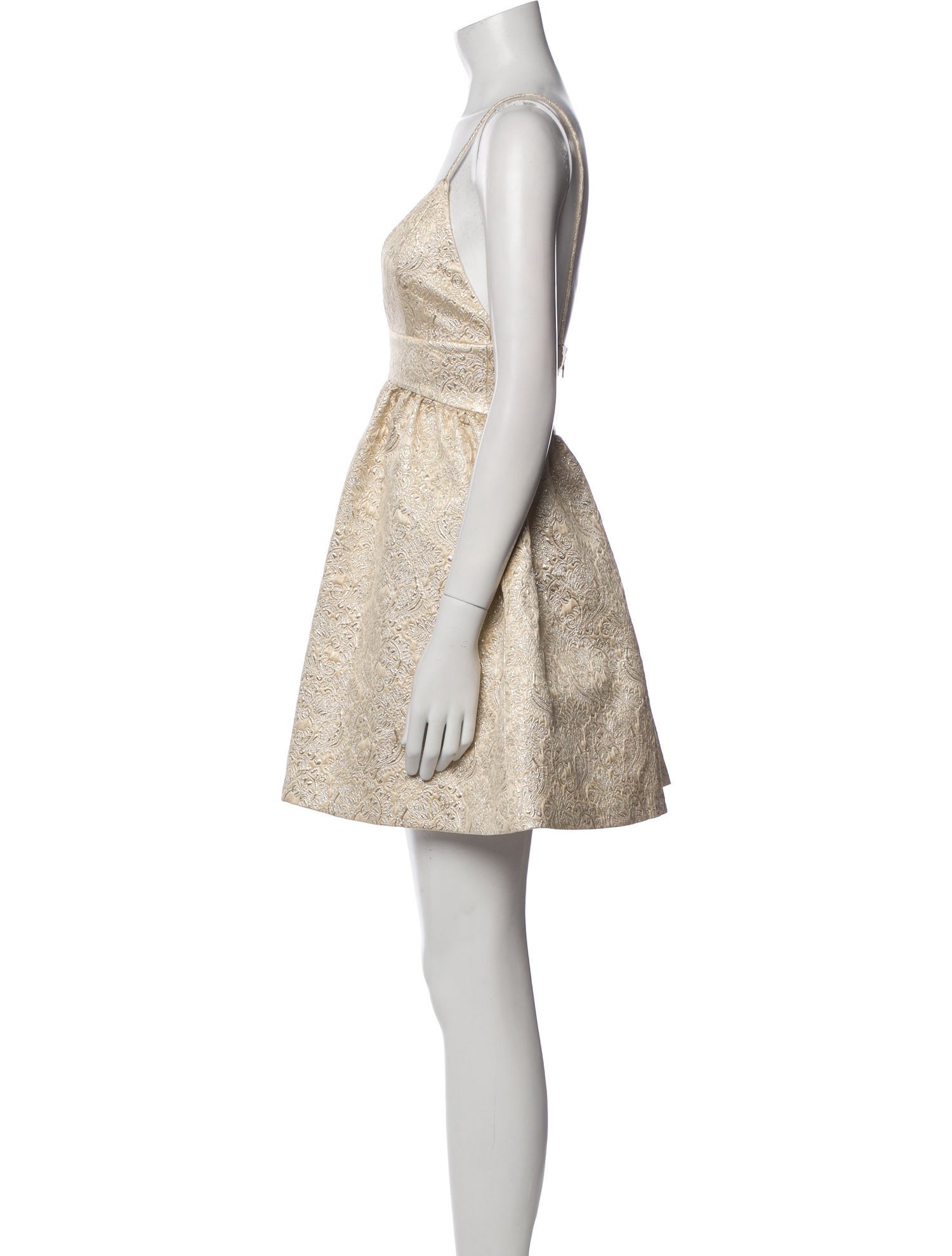 Alice + Olivia V-Neck Mini Dress