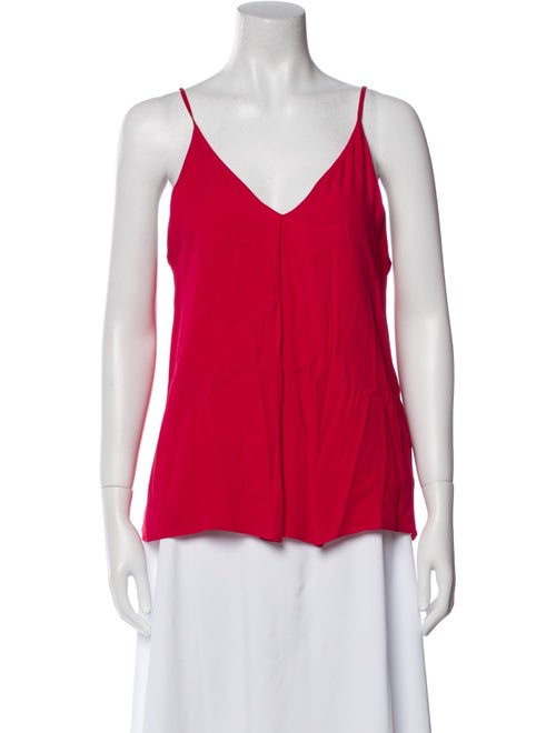 Alice + Olivia Silk V-Neck Top