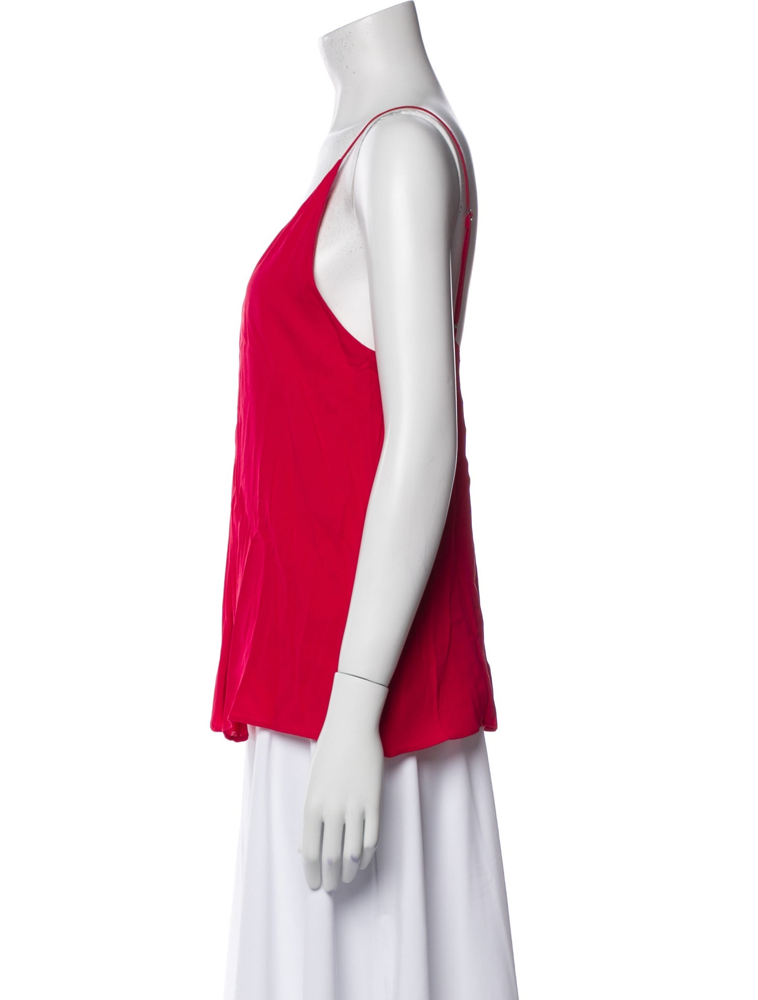 Alice + Olivia Silk V-Neck Top