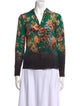 Alice + Olivia Silk Floral Print Blouse