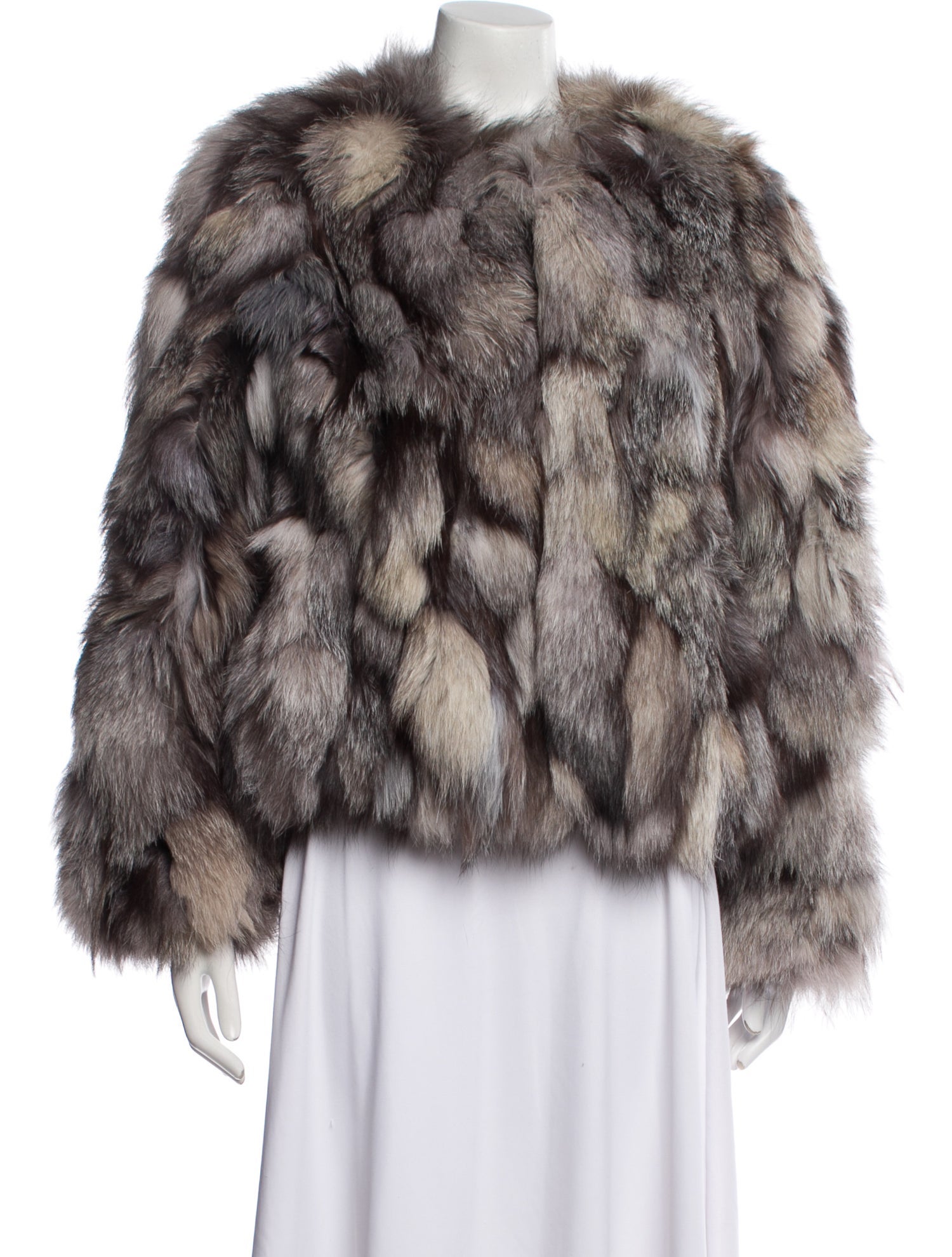 Alice + Olivia Fox Printed Fur Jacket