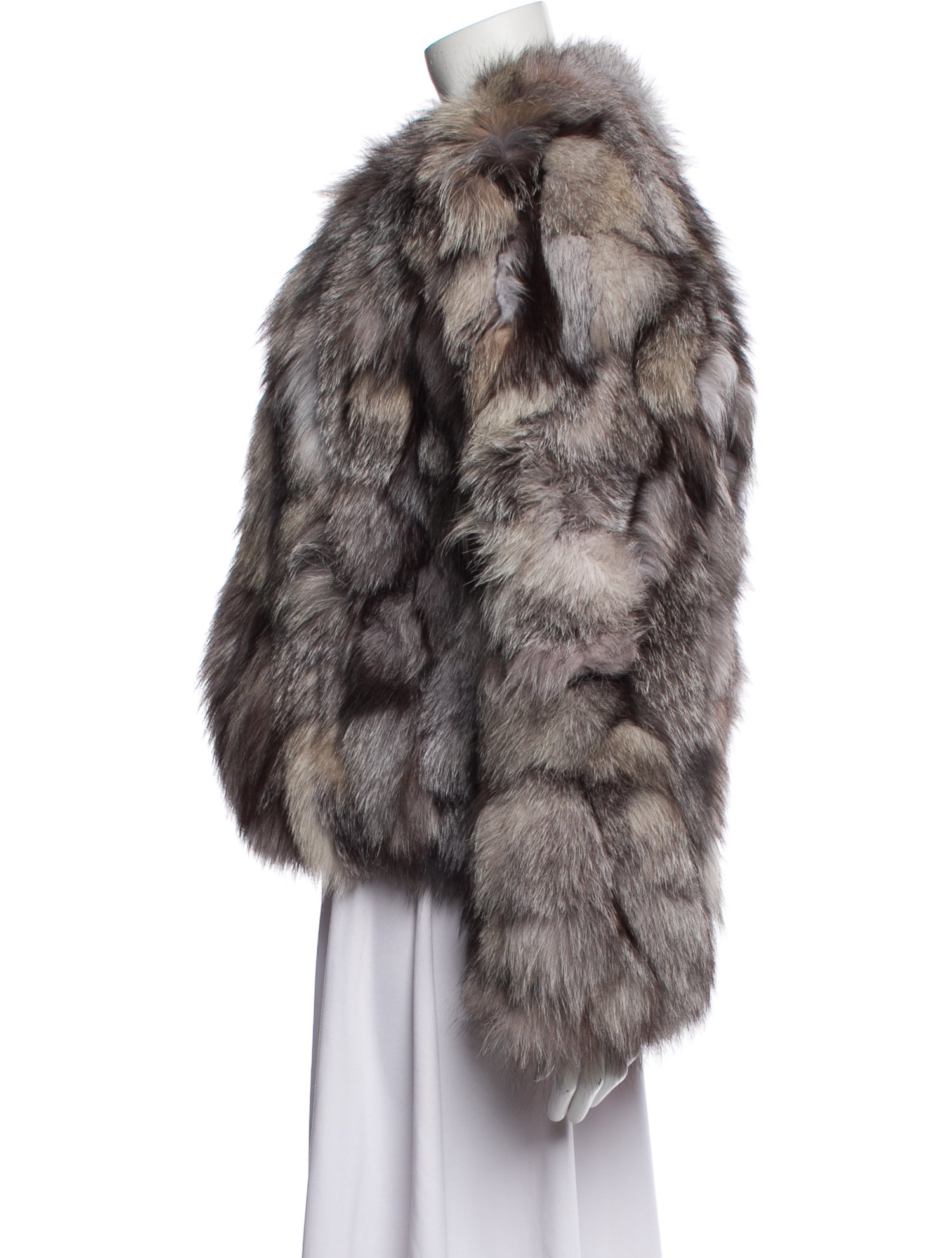 Alice + Olivia Fox Printed Fur Jacket