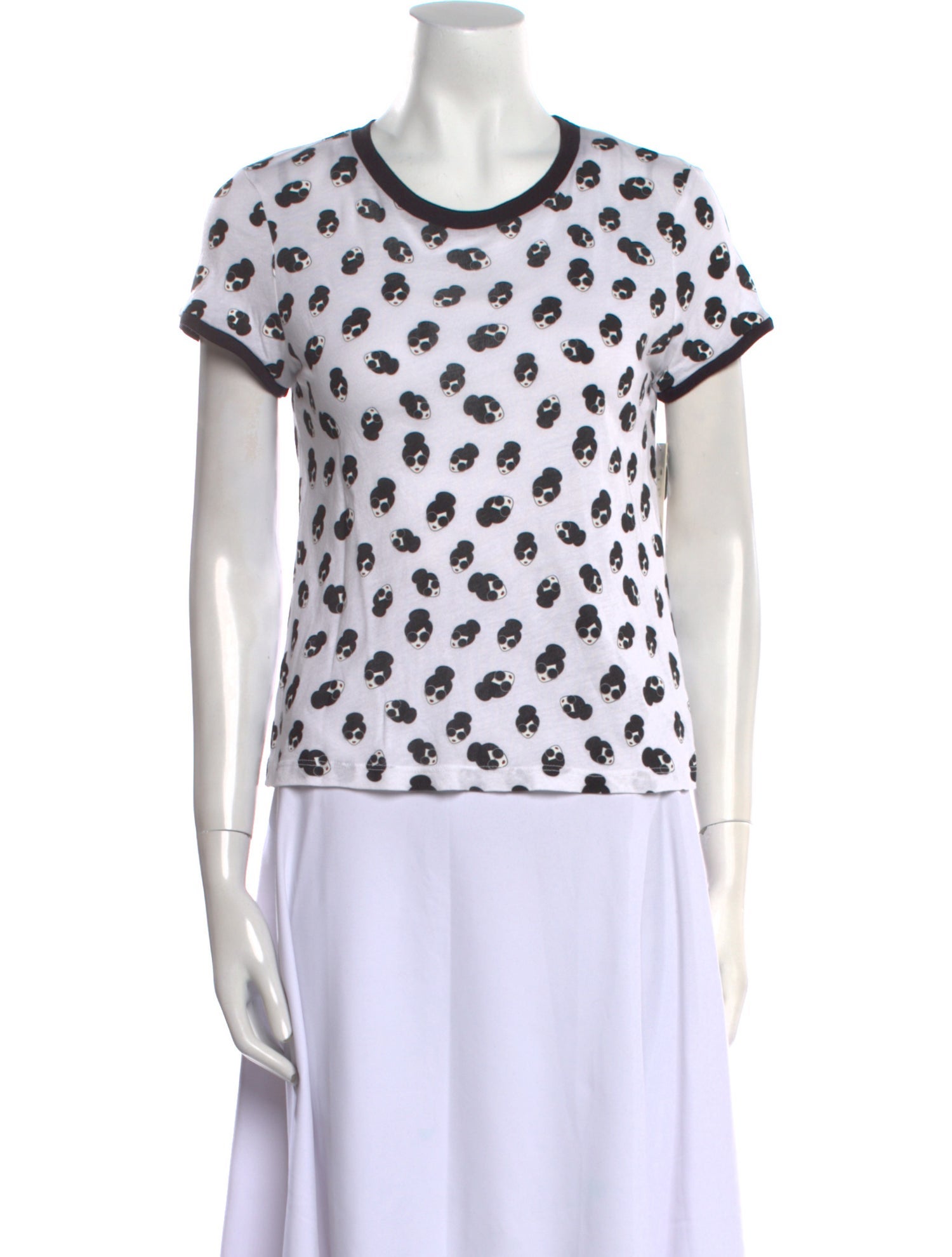 Alice + Olivia Printed Crew Neck T-Shirt w/ Tags