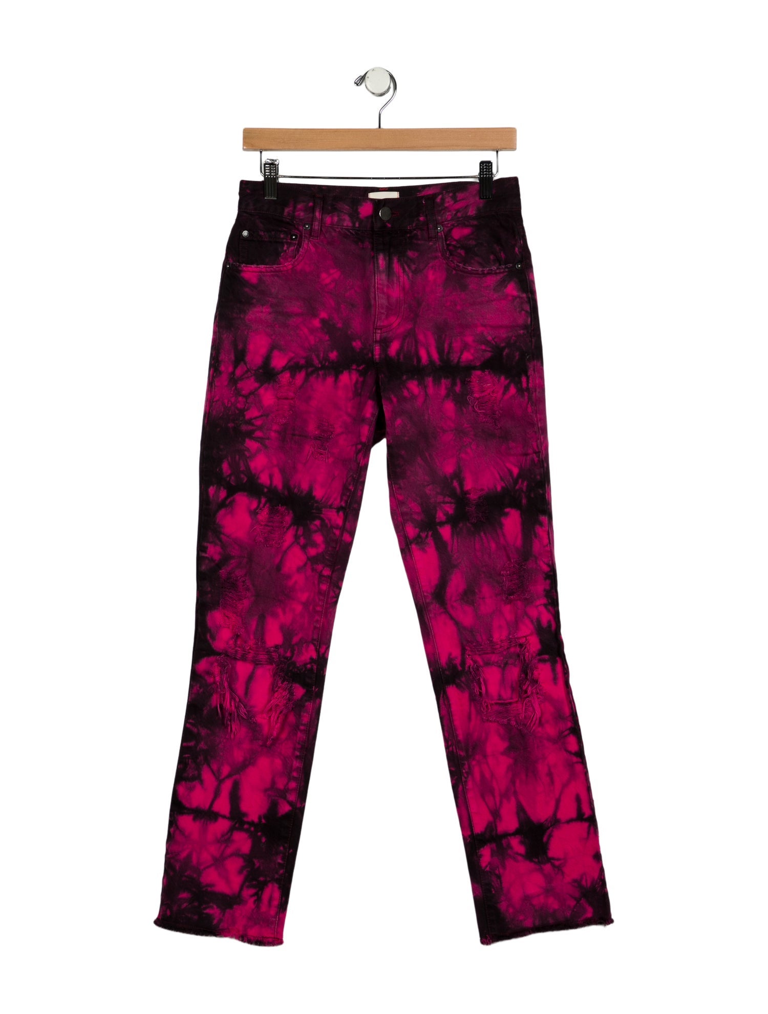 Alice + Olivia High-Rise Straight Leg Jeans