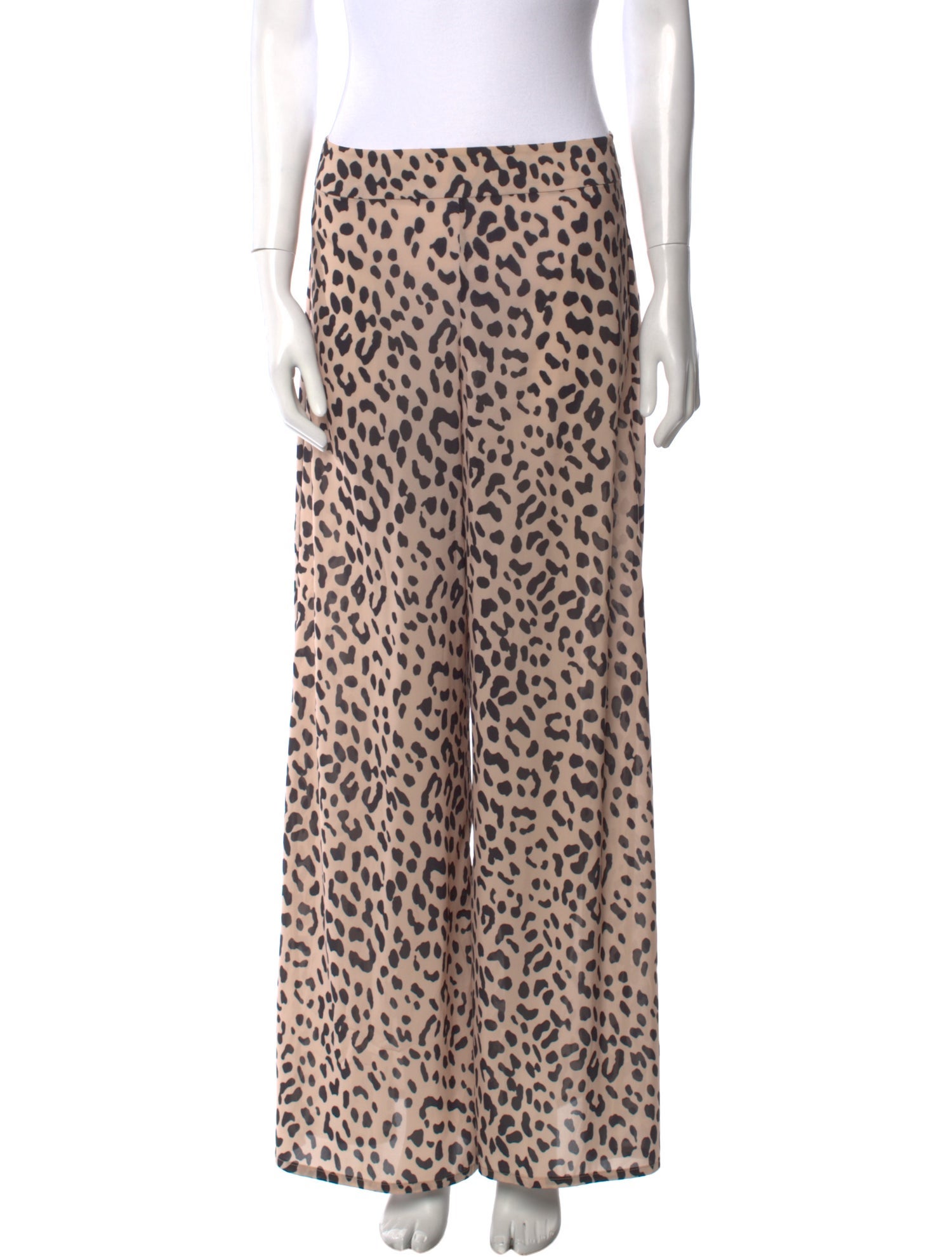 Alice + Olivia Animal Print Wide Leg Pants