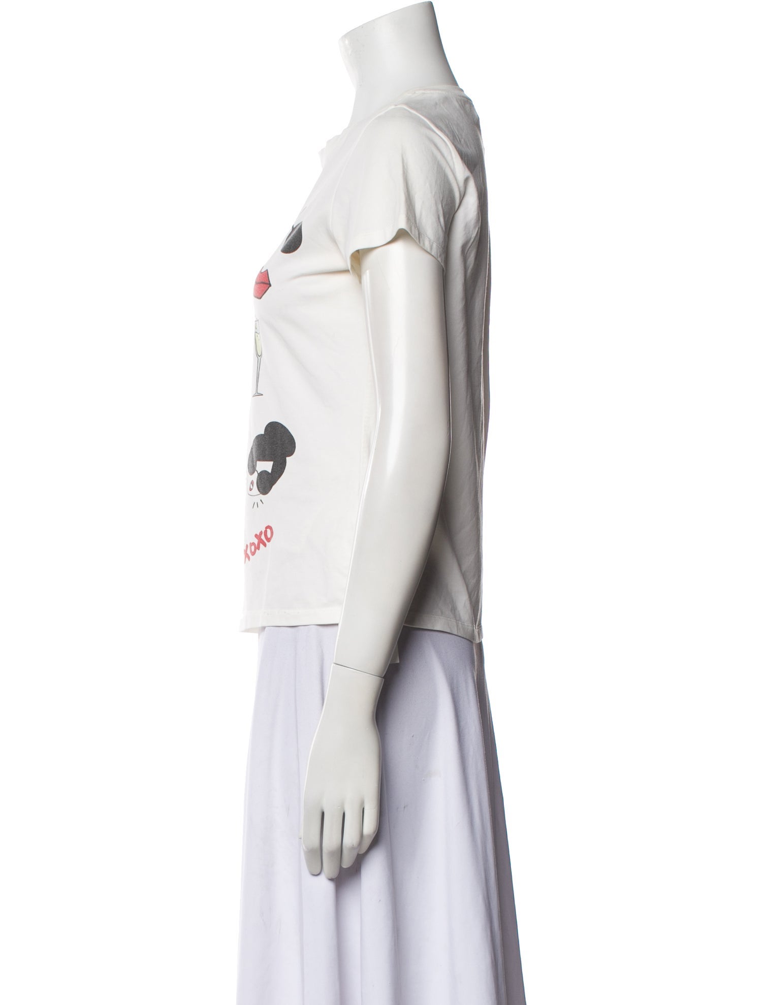 Alice + Olivia Graphic Print Crew Neck T-Shirt