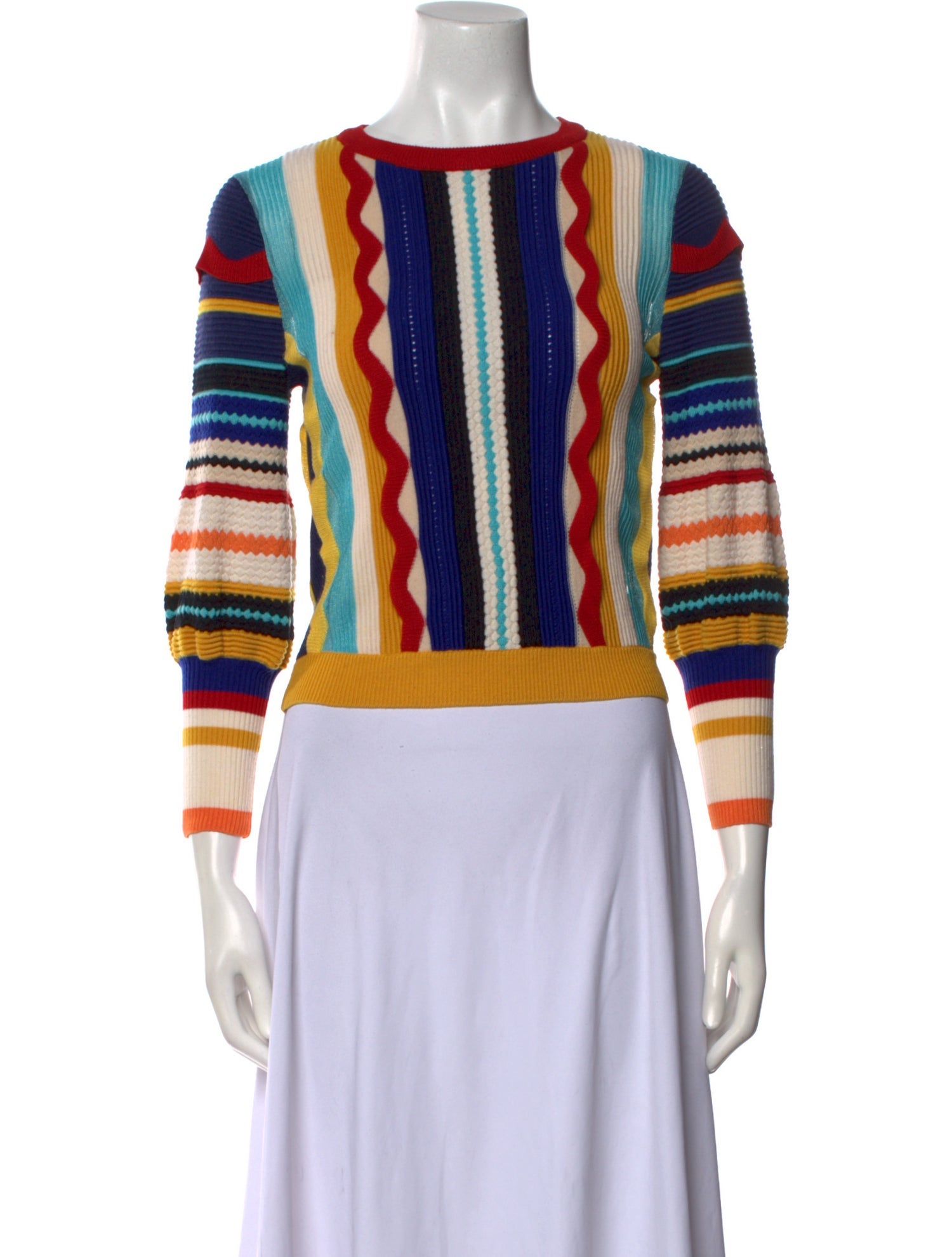 Alice + Olivia Wool Striped Sweater