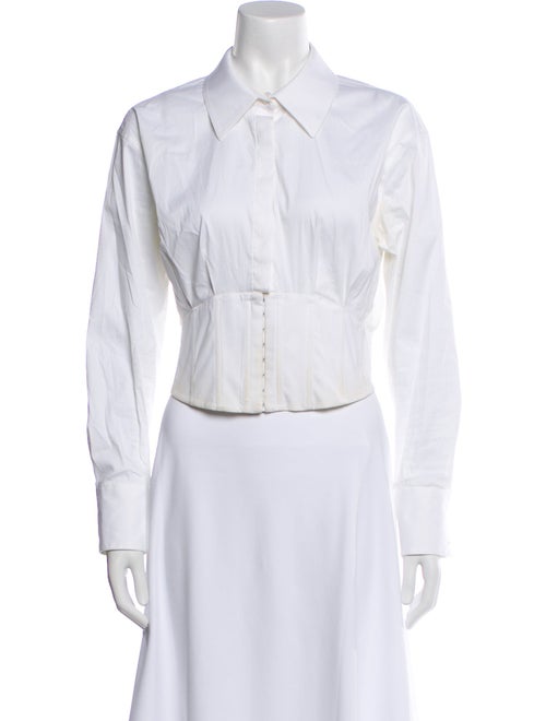 Alice + Olivia Long Sleeve Button-Up Top