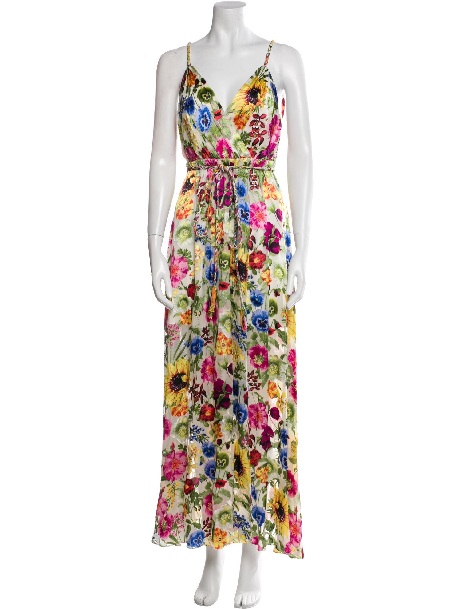 Alice + Olivia Floral Print Long Dress