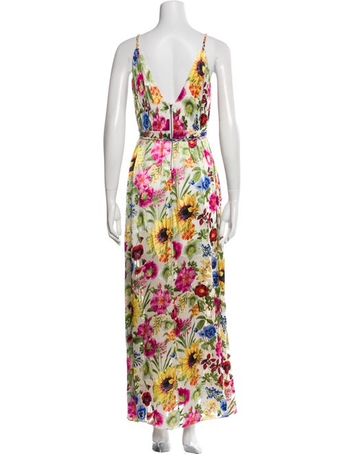 Alice + Olivia Floral Print Long Dress