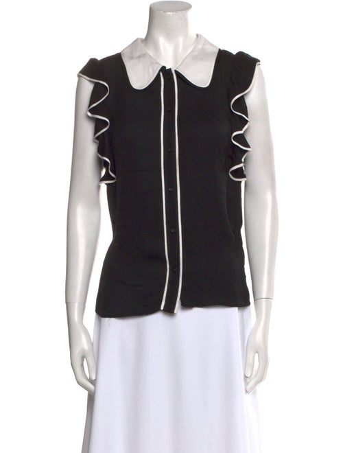 Alice + Olivia Colorblock Pattern Sleeveless Top