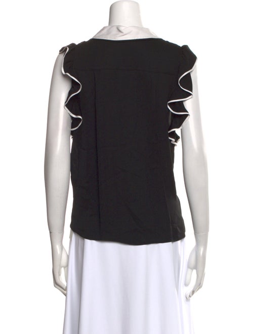 Alice + Olivia Colorblock Pattern Sleeveless Top