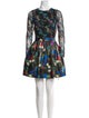 Alice + Olivia Floral Print Mini Dress