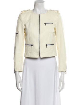 Alice + Olivia Leather Biker Jacket