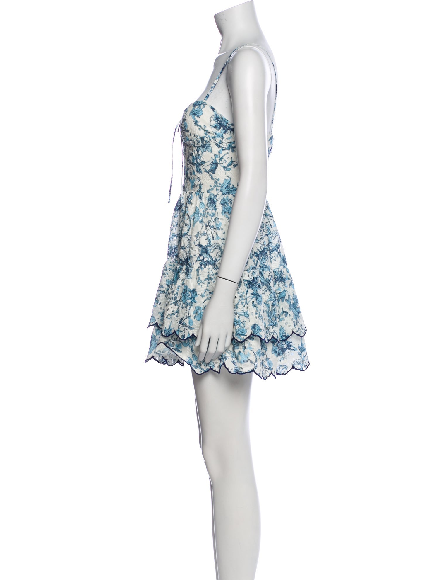 Alice + Olivia Floral Print Mini Dress