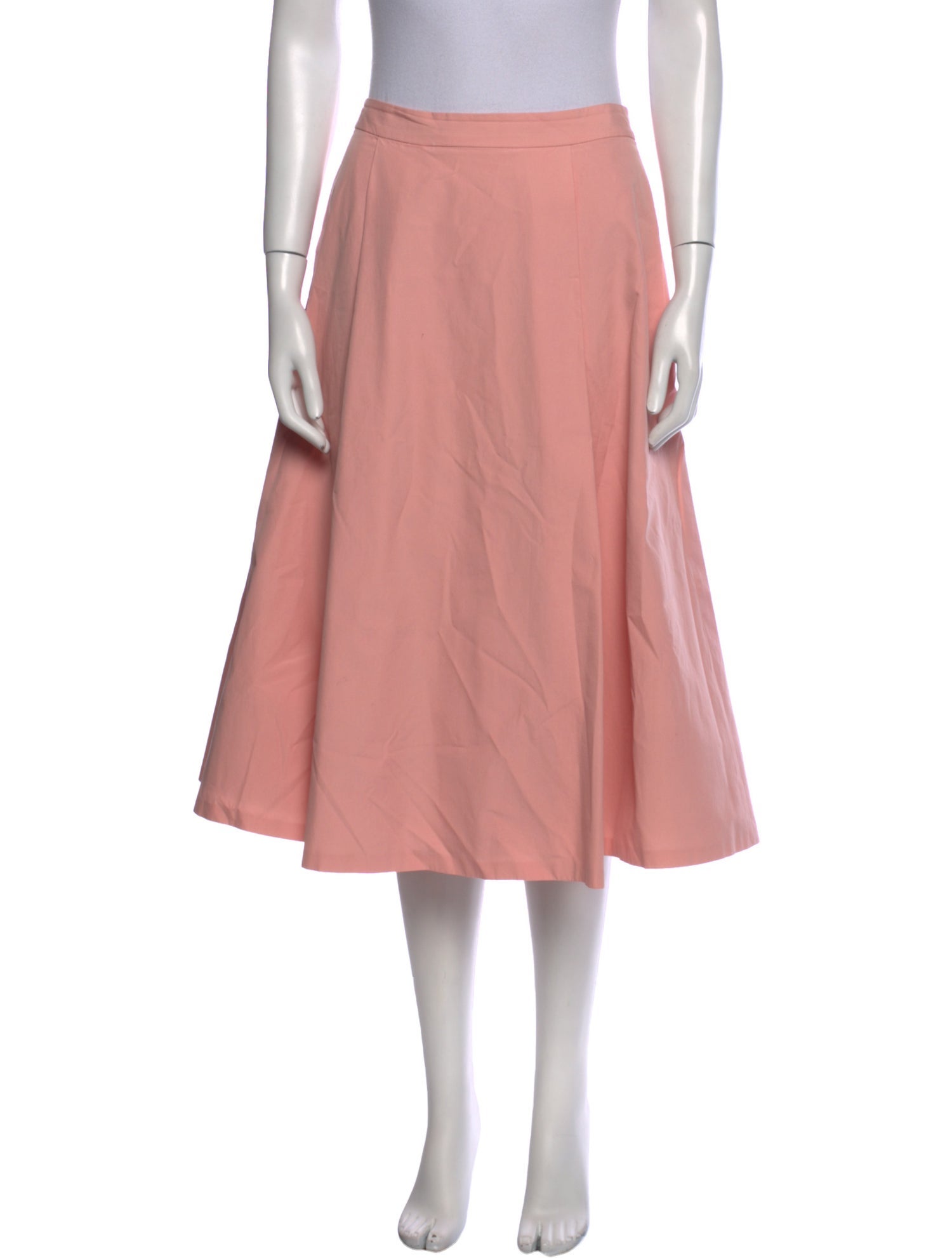 Alice + Olivia Pleated Accents Midi Length Skirt