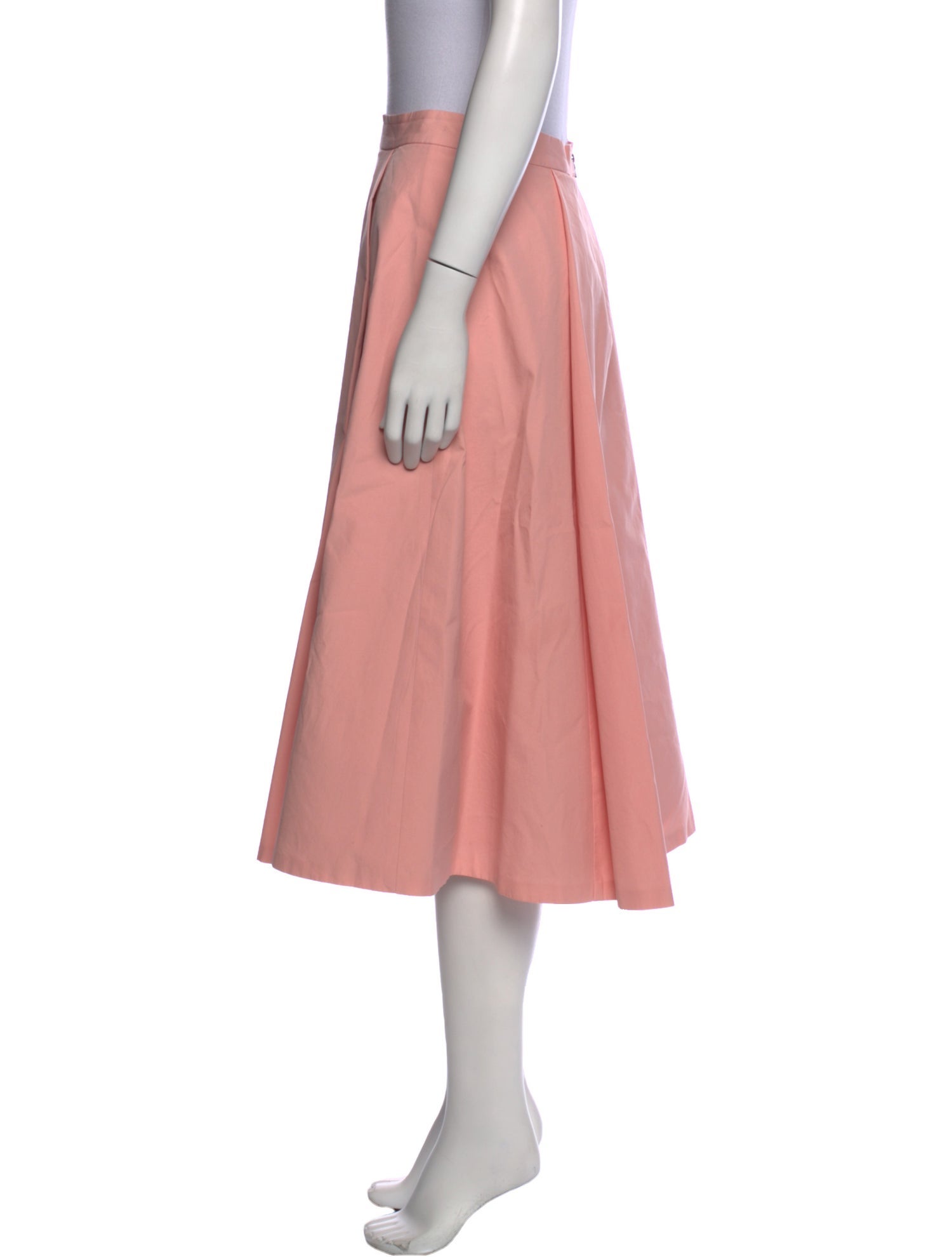 Alice + Olivia Pleated Accents Midi Length Skirt