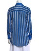 Alice + Olivia Striped Long Sleeve Button-Up Top