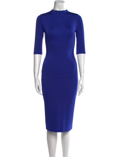 Alice + Olivia Mock Neck Knee-Length Dress