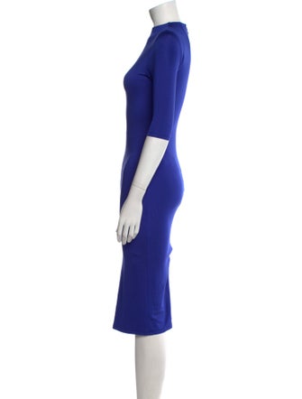 Alice + Olivia Mock Neck Knee-Length Dress