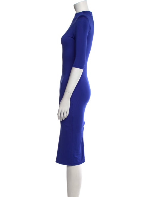 Alice + Olivia Mock Neck Knee-Length Dress