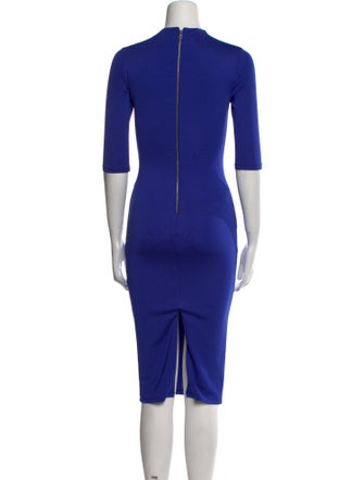 Alice + Olivia Mock Neck Knee-Length Dress