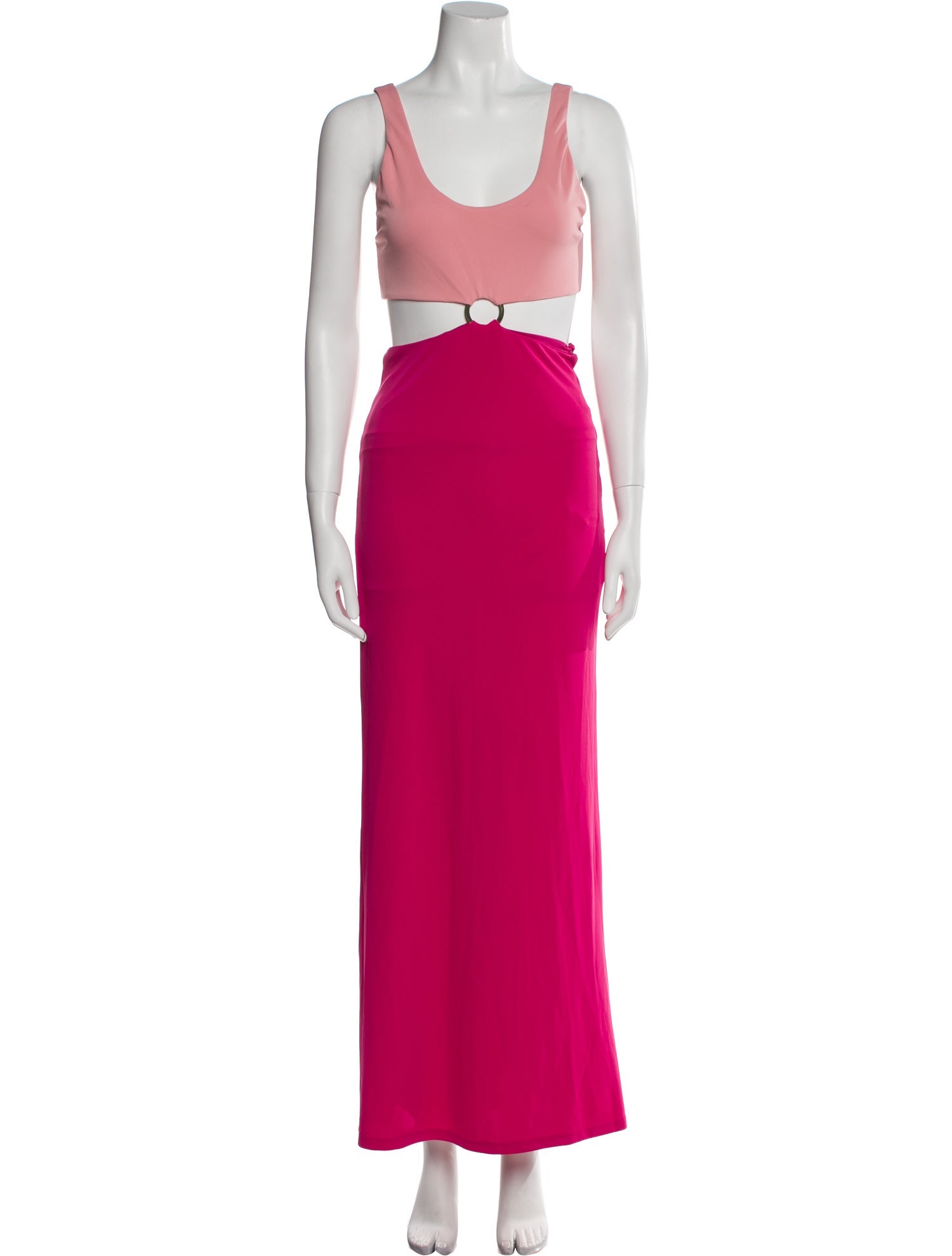 Alice + Olivia Scoop Neck Long Dress