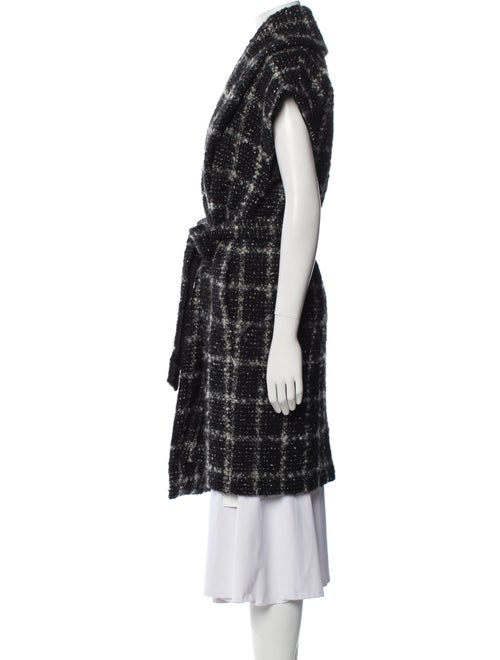 Alice + Olivia Wool Plaid Print Coat