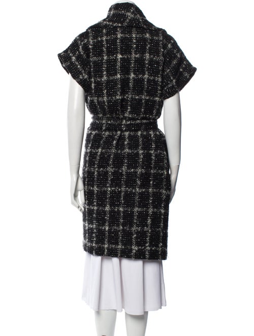 Alice + Olivia Wool Plaid Print Coat