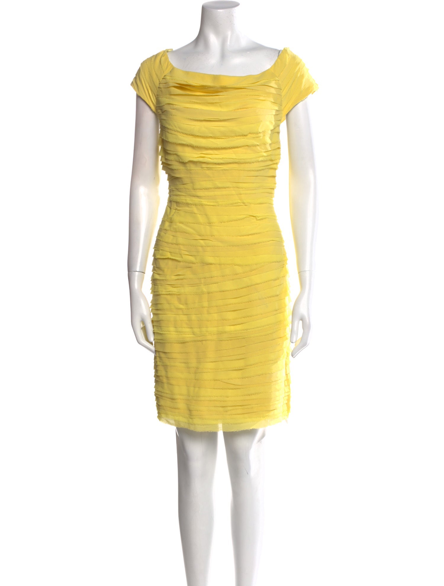 Alice + Olivia Bateau Neckline Mini Dress