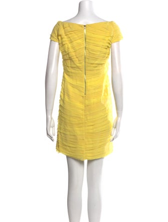 Alice + Olivia Bateau Neckline Mini Dress