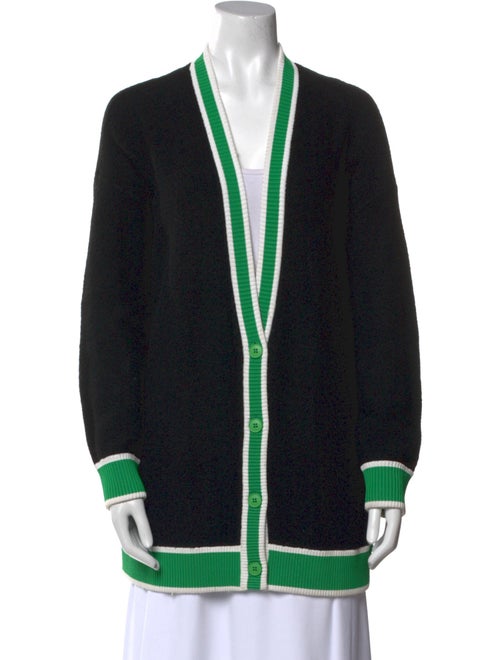 Alice + Olivia Striped V-Neck Sweater