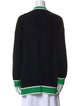 Alice + Olivia Striped V-Neck Sweater