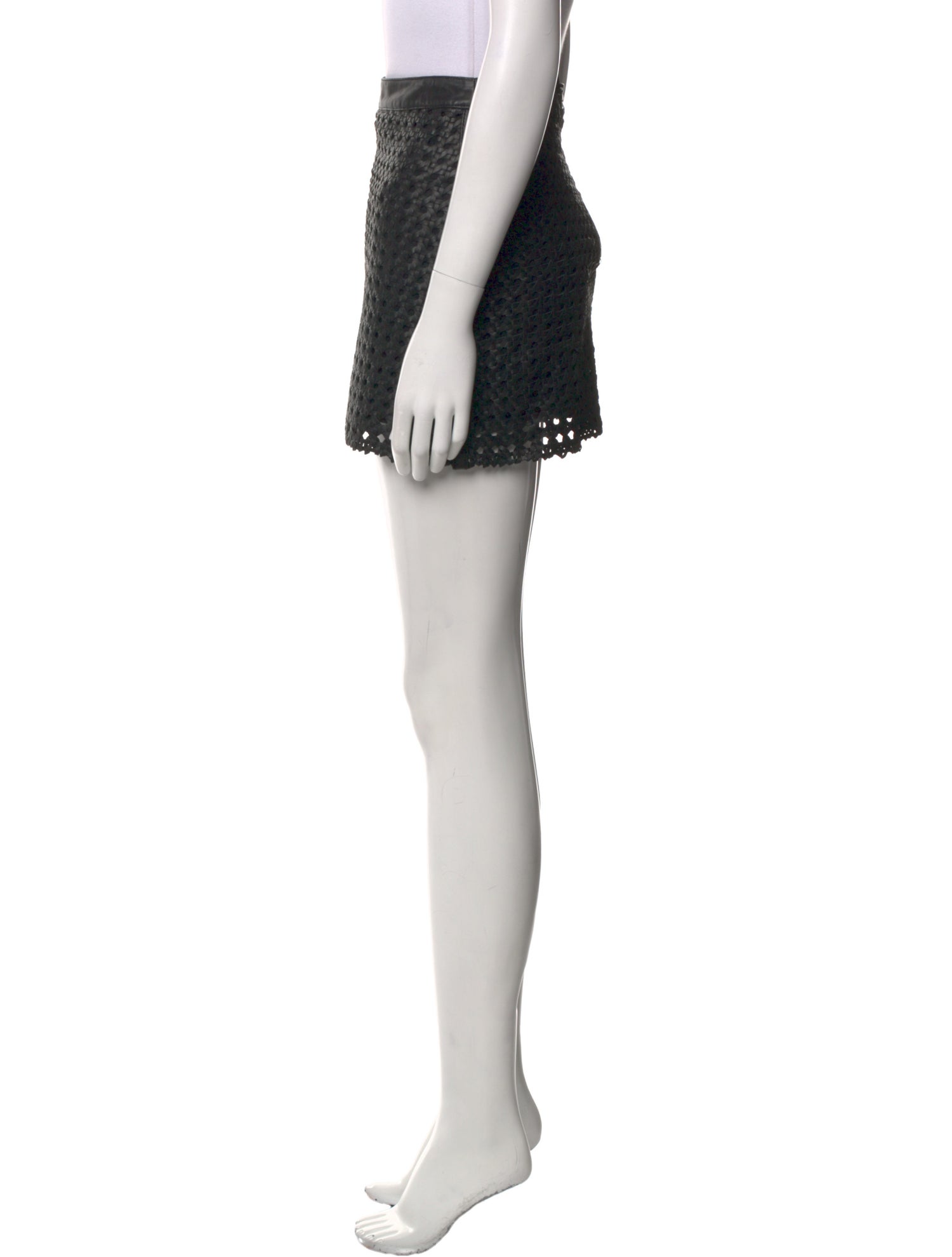 Alice + Olivia Leather Mini Skirt