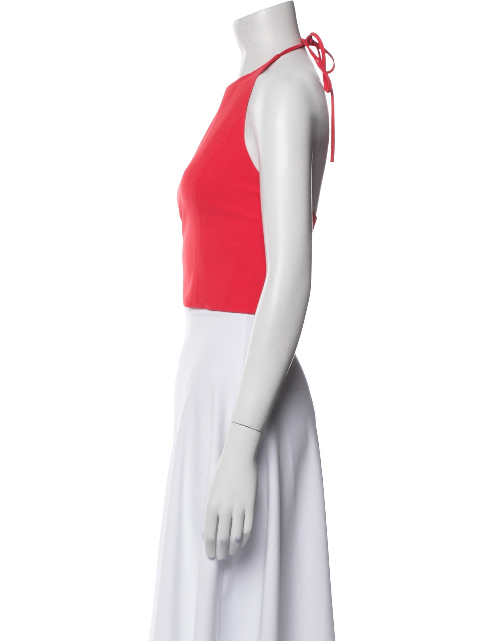 Alice + Olivia Halterneck Sleeveless Crop Top