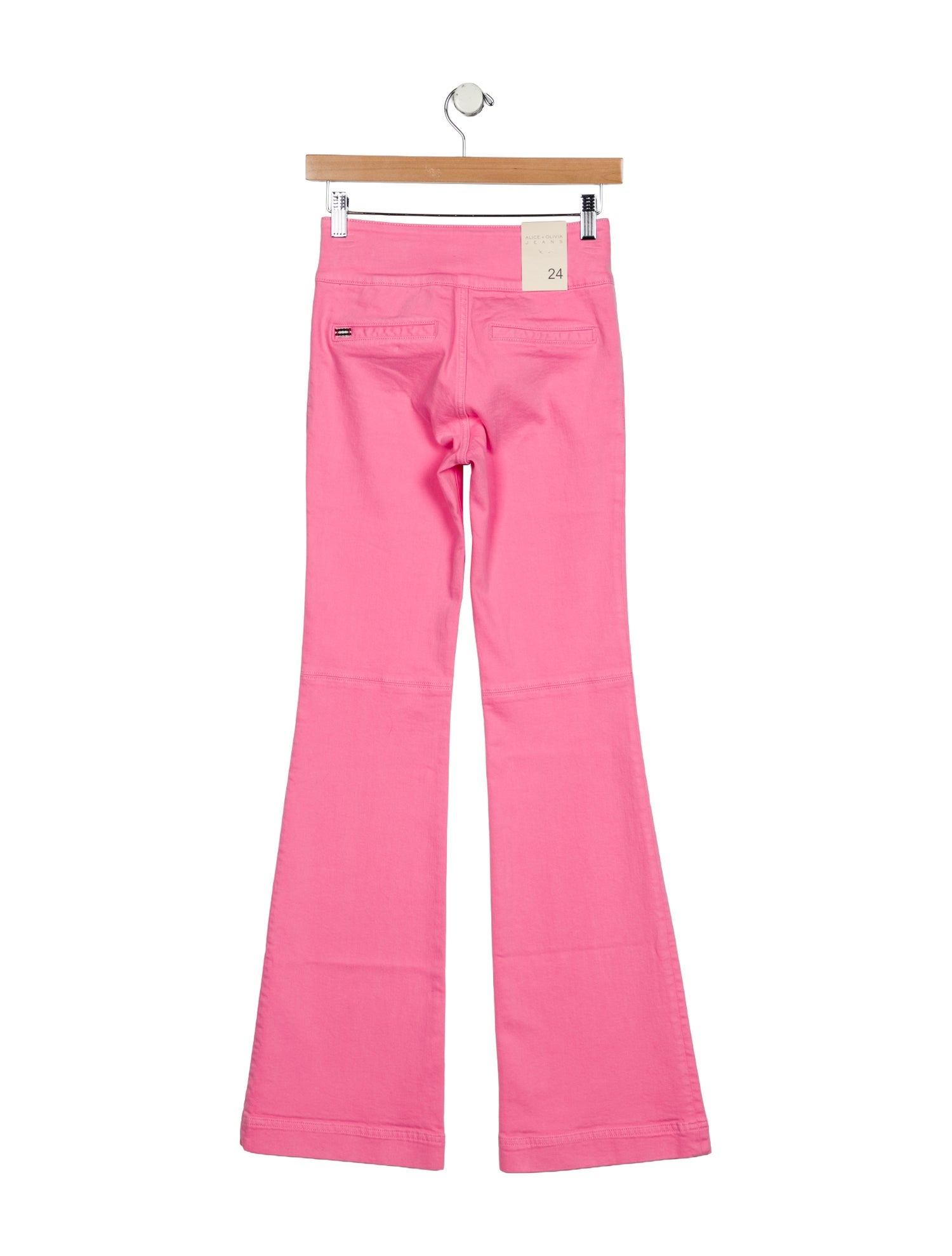 Alice + Olivia Mid-Rise Wide Leg Jeans