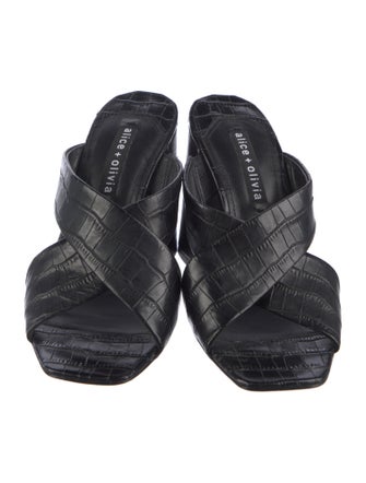 Alice + Olivia Crocodile Slides