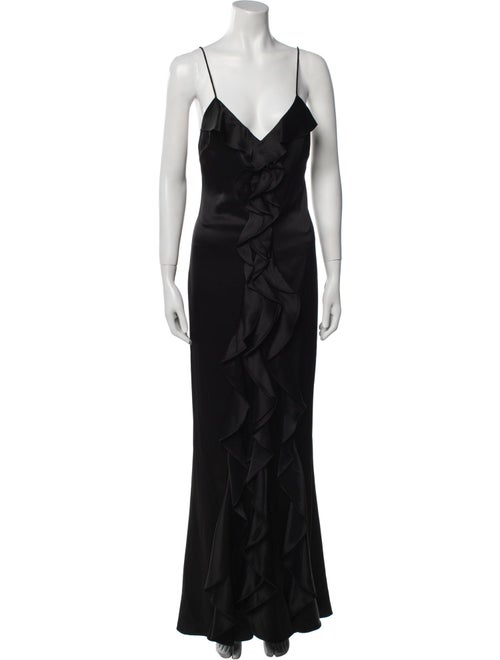 Alice + Olivia V-Neck Long Dress