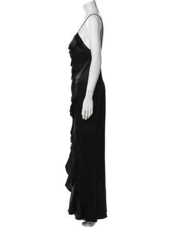 Alice + Olivia V-Neck Long Dress