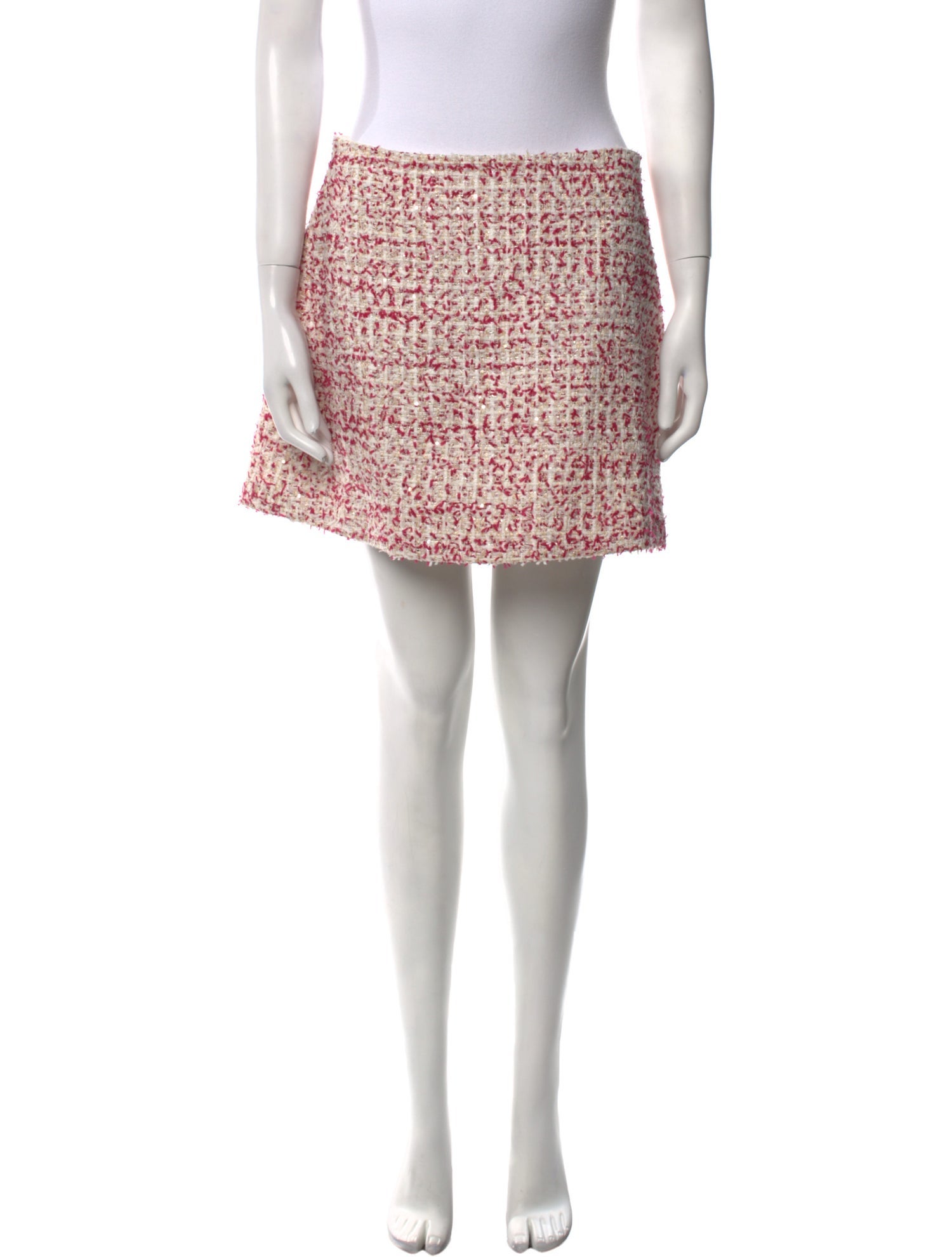 Alice + Olivia Tweed Pattern Mini Skirt