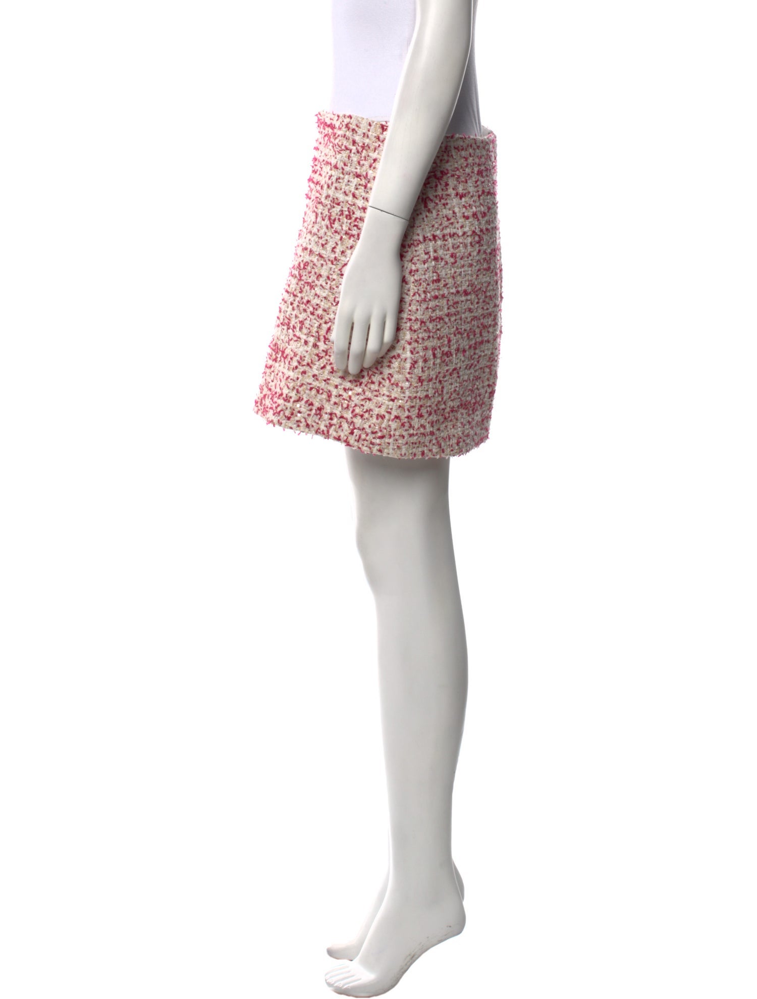Alice + Olivia Tweed Pattern Mini Skirt