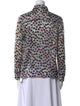 Alice + Olivia Printed Long Sleeve Button-Up Top
