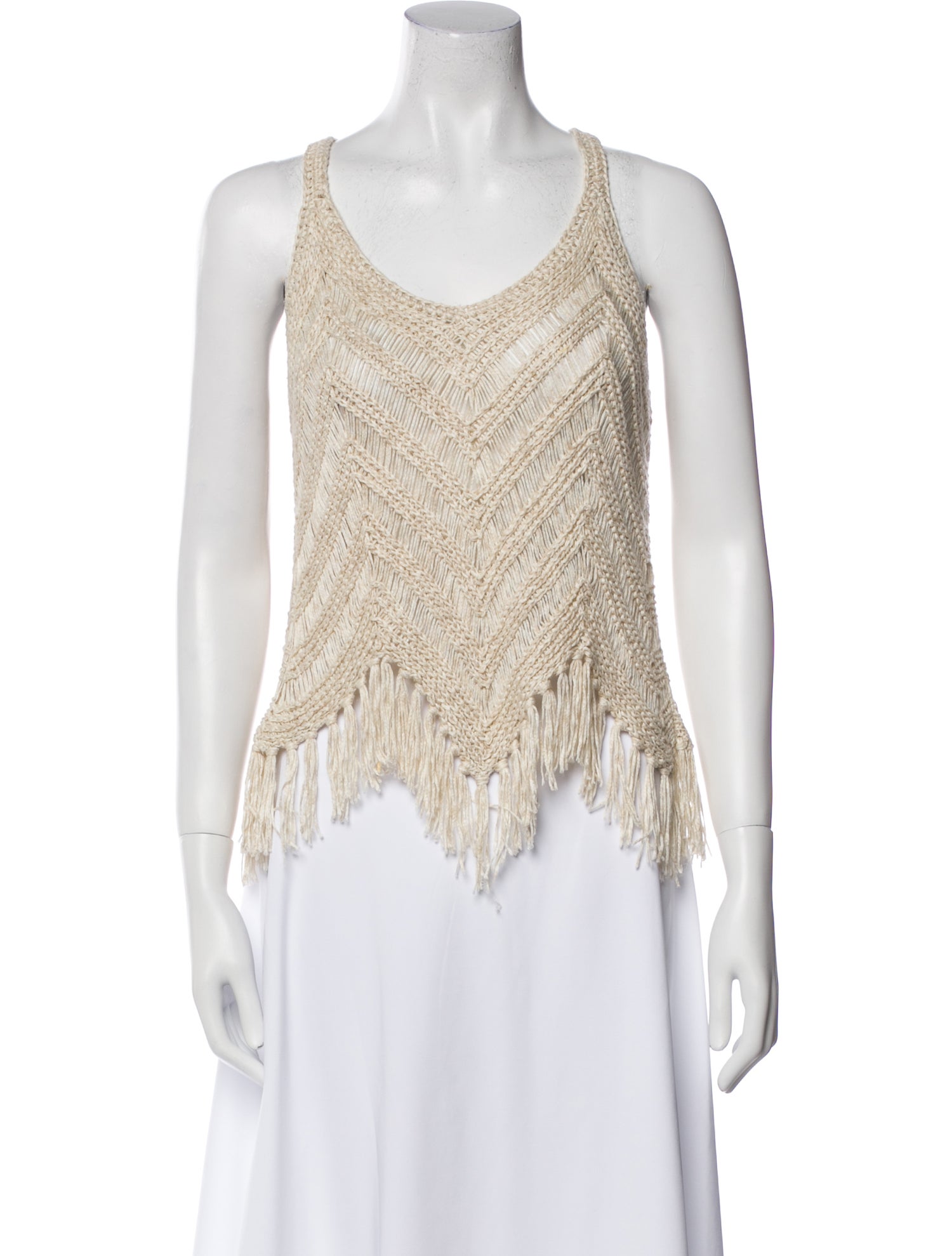 Alice + Olivia Scoop Neck Sleeveless Top