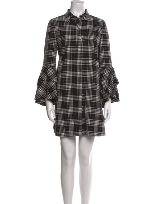 Alice + Olivia Plaid Print Knee-Length Dress
