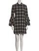 Alice + Olivia Plaid Print Knee-Length Dress